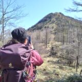 笠取山の山頂への急登